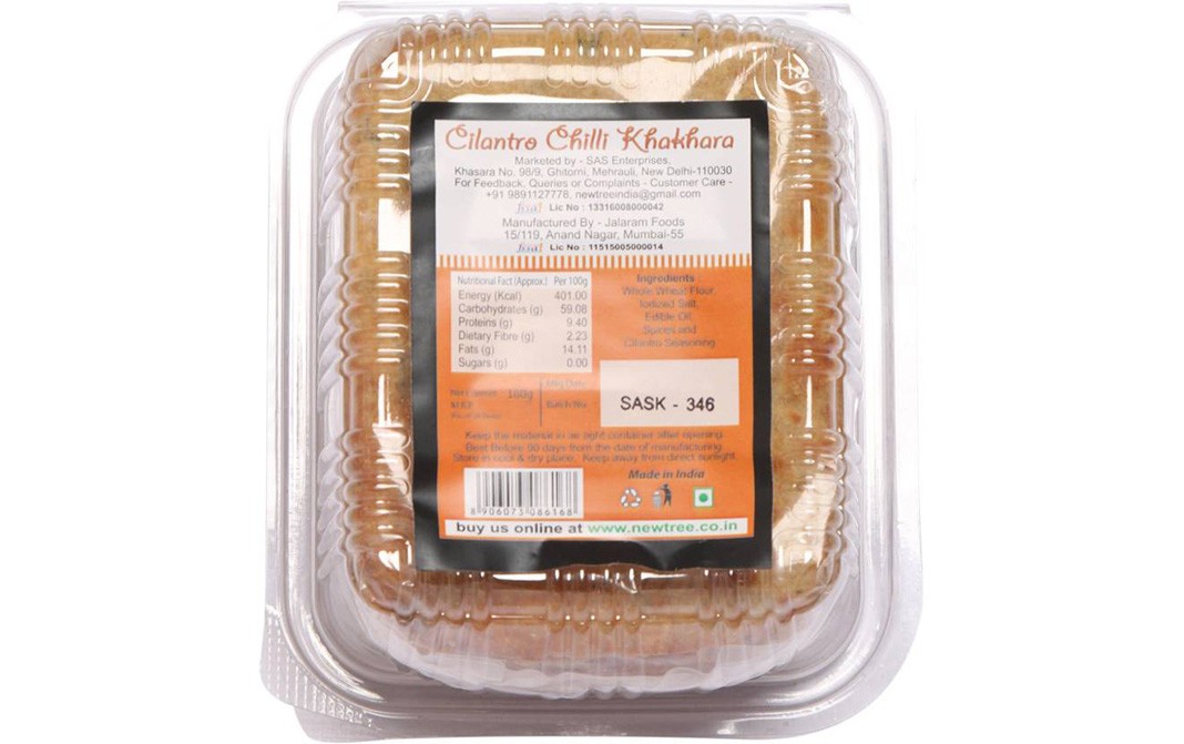 New Tree Cilantro Chilli Khakhara    Box  180 grams